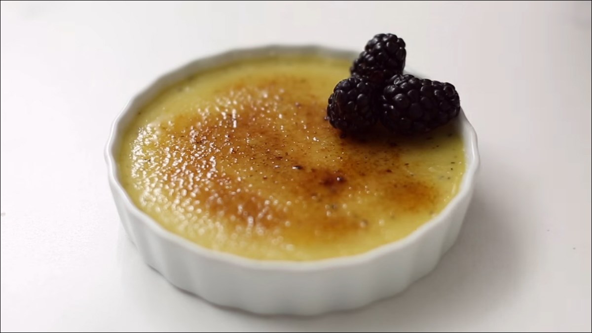 Cách làm kem cháy vị trà sữa - Earl Grey Creme Brulee mịn mượt quyến rũ